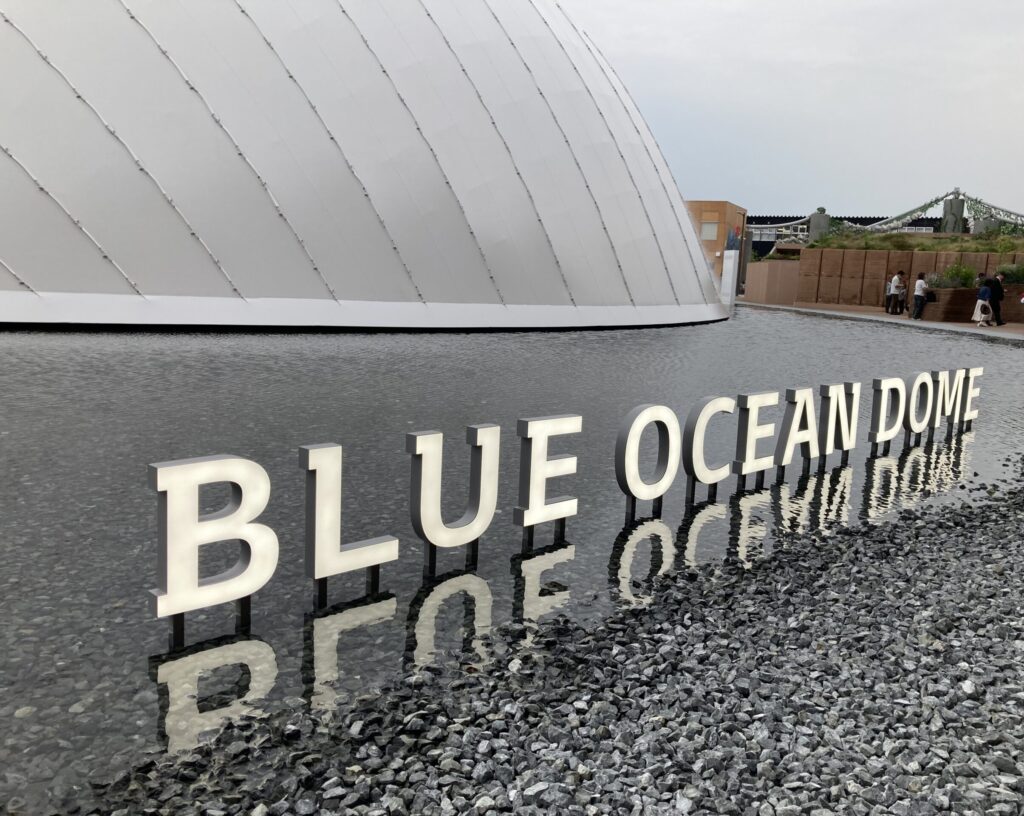 BLUE OCEAN DOMEのスタンプ設置場所