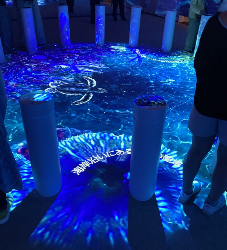 コロンビアパビリオンの触れる展示エリア