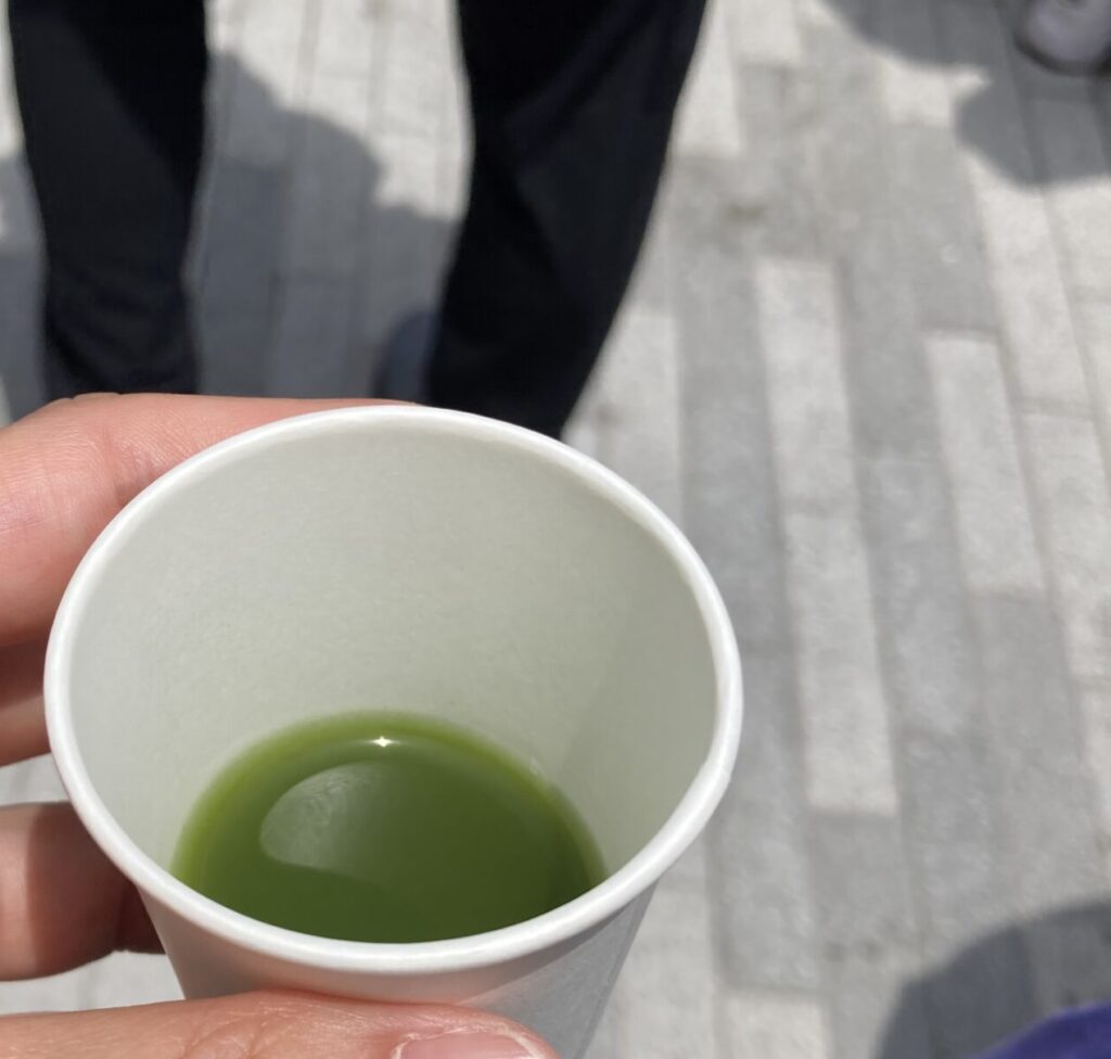 青汁の試飲