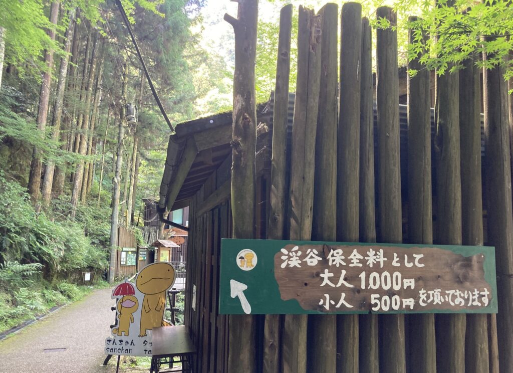 赤目滝渓谷保全料