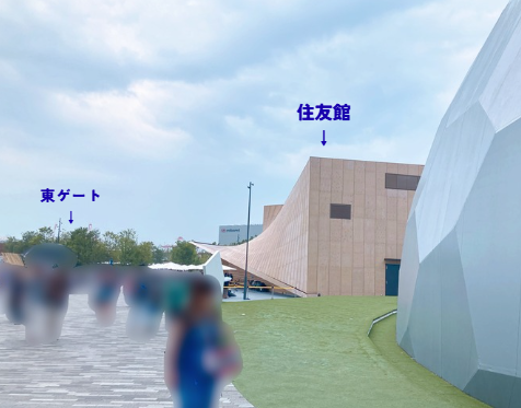 住友館スタンプ設置場所