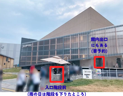 三菱未来館スタンプ設置場所