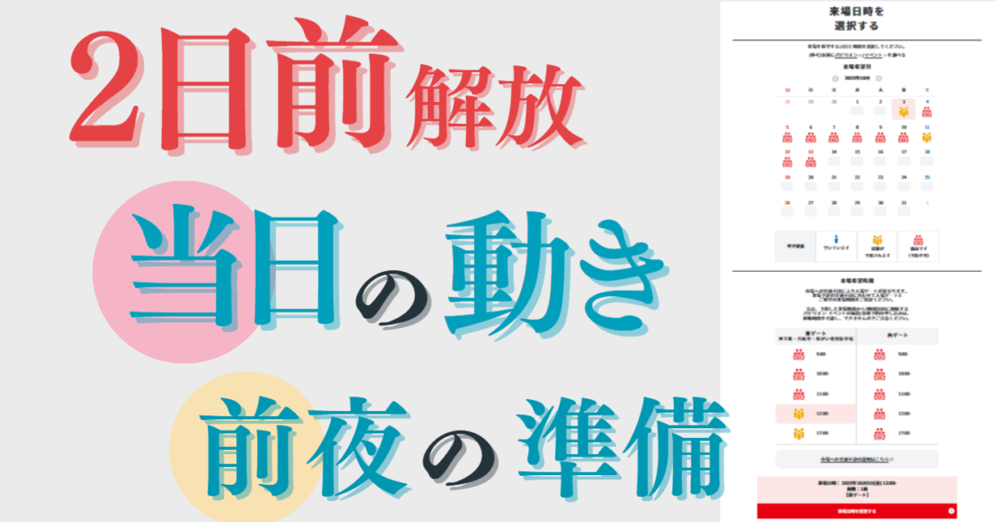 2日前解放 当日の動き 前夜の準備